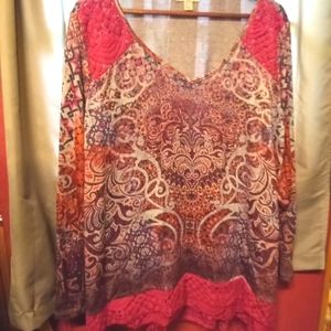 Live and let live long sleeved fall tunic